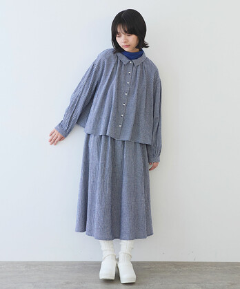 ビュルデサボン Lacextulle フリルベスト bulle de savon（ビュルデサボン）の「Lace×tulle frill ベスト