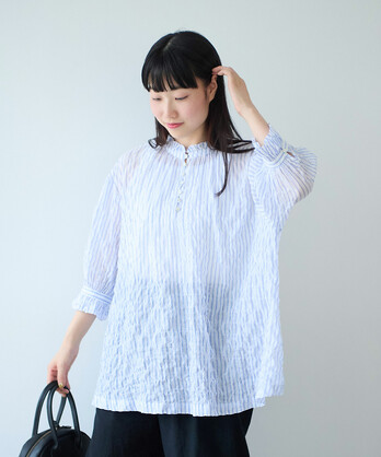�� 80 / 1 shirring stripe �t�����݃u���E�X
