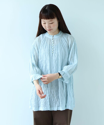 �� 80 / 1 shirring stripe �t�����݃u���E�X