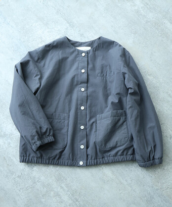 【bulle de savon】フード付きブルゾン／ブルー AMBIDEX Store bulle de savon/bulle de savon/ジャケット / アウター