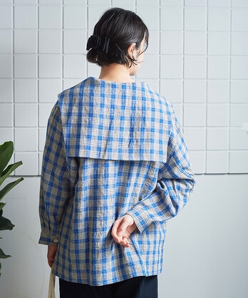 ○LINEN　washer　sailorブルゾン