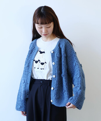 ✨新品未使用✨bulle de savon 上質カシミヤ ケープ ダークネイビー AMBIDEX Store bulle de savon/bulle de savon/トップス/ニット / セーター