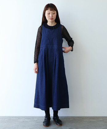 tys　bulle de savon ノースリーブロングワンピース bulle de savon（ビュルデサボン）の「Shadow check ノースリーブ