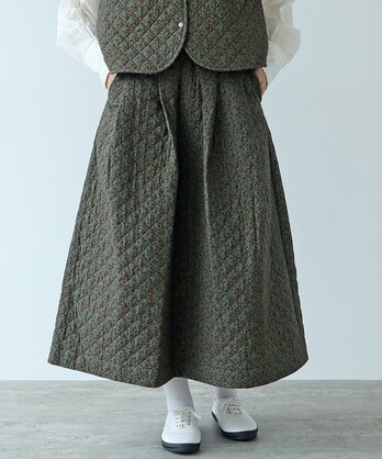 ○hanahana キルティング スカート