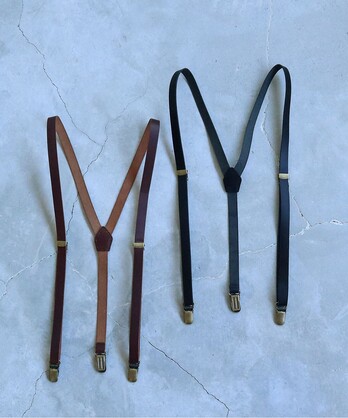 〇leather suspenders