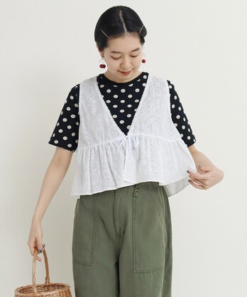 トップス 4kidsmama AMBIDEX Store CHILD WOMAN/Dot and Stripes CHILD WOMAN