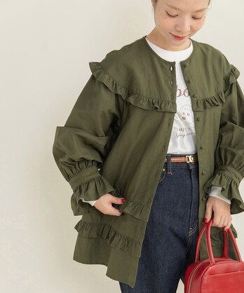 Dot&amp;Stripes CHILDWOMAN - Dot &amp; Stripes CHILD WOMAN グリーン　コート AMBIDEX Store Dot &amp; Stripes CHILD WOMAN 2020 SPRING