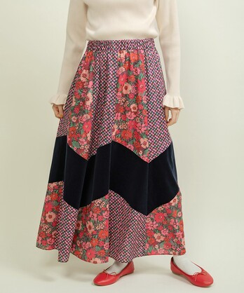 日本未入荷★Karen Millen アニマル柄ギャザーＡラインスカート ソフトチュールスカート(ミモレ丈スカート) | MICHEL KLEIN