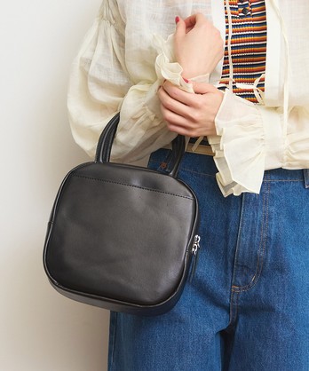 ICY LEATHER BOSTONBAG