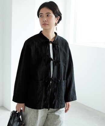 ○Slub Cotton/Nylon ribon shirt jacket