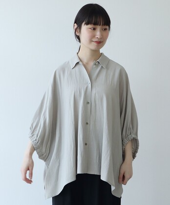 AMBIDEX Store ドローストリングスリーブシャツ(F グレー): yuni