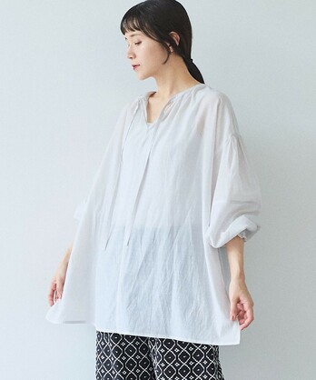 100/1Cotton/Cupra gather sleeves�u���E�X