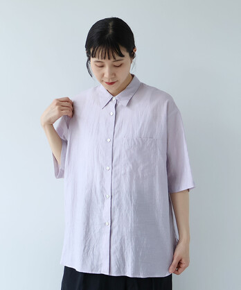 新品⭐︎EMMA TANK PALLADIO GRID リボンショルダーブラウス moment+ ブラウス シャツ ライトオンスデニムショルダーリボンペプラム