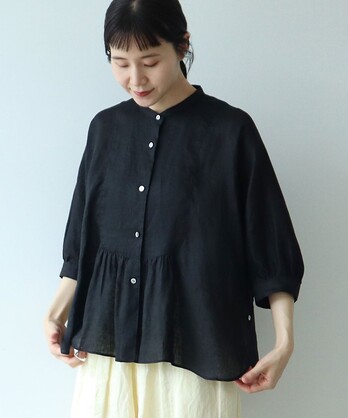 未使用品★Yuni ユニ  ショート丈  ブラウス 半袖 725-4 AMBIDEX Store yuni/yuni/トップス/シャツ / ブラウス
