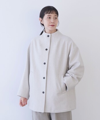 ASYMMETRY DETAIL COAT ベージュ ショートサイズ2 Asymmetry Coat