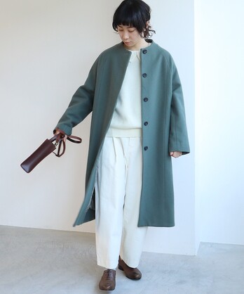 ○super100 Wool ラグランコクーンコート