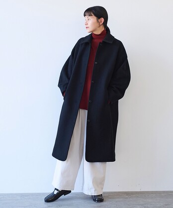 ユニ　yuni リネン　ガウン　ロング　コート　ブラック黒 IMG_0210_5K9Ymur.jpg