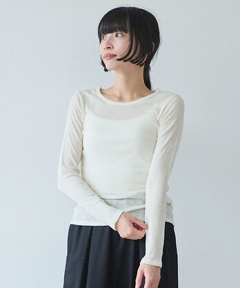 washable super120/W crewneck vI[o[