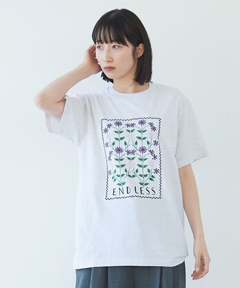 AMBIDEX Store ○souvenir embroidery Tシャツ(F グレー): yuni