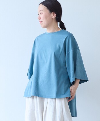 high count cotton wide sleeves T-�V���c