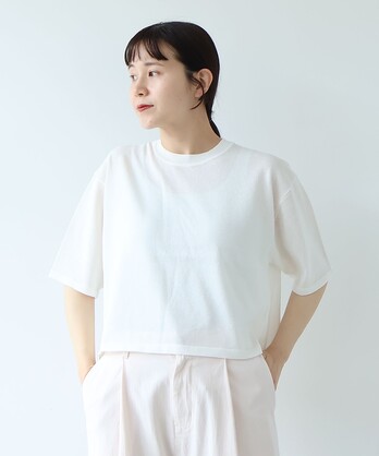 12G�a��/Polyester half sleeves knit T�V���c