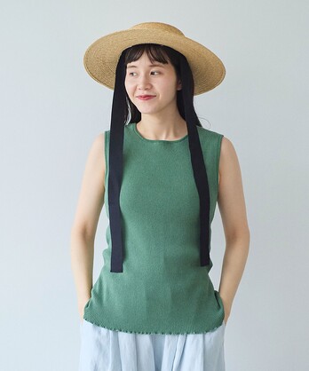 SAKURA pepper/Polyester no sleeves Knit