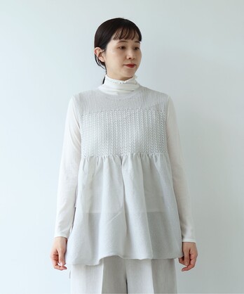 12G�a��/Polyester tiered knit �x�X�g