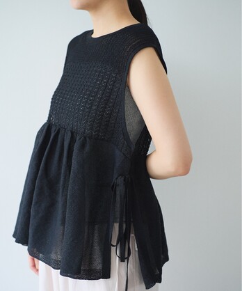 12G�a��/Polyester tiered knit �x�X�g