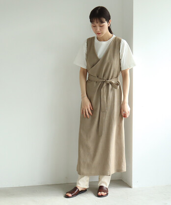 ○triase ポリエステル/キュプラ　ジャンパースカート