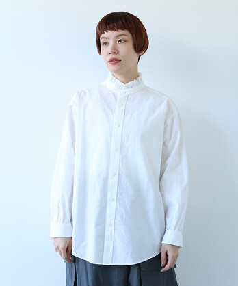 ���X�[�s�}�u���[�h/�M���K�� FRILL COLLAR SHIRT