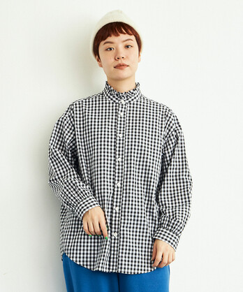 ���X�[�s�}�u���[�h/�M���K�� FRILL COLLAR SHIRT