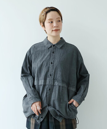 ���QPOPLIN �s�O�����g�� SHIRT-�u���]��