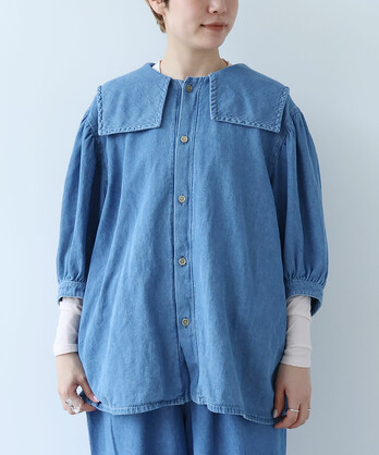 ROPE DENIM PUFF �u���E�X