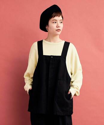 AMBIDEX Store ○8ozDENIM SMOCK ベスト(F KINARI): FLAT-cic-HATENA