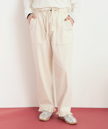 buoybuoy ブイ　8ozDENIM FRILL パンツ AMBIDEX Store buoybuoy/buoybuoy/パンツ/デニムパンツ