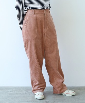 PAR ICI シボコットン　切り替えパンツ PAR ICI（パーリッシィ）の「シボコットン 切り替えパンツ