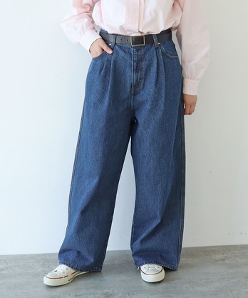 yuni デニムワイドパンツ yuni 11ozデニム ワイドパンツ | Fimpen+Nul