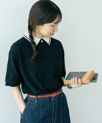 △【WEB別注】カノコ配色ラインポロシャツ