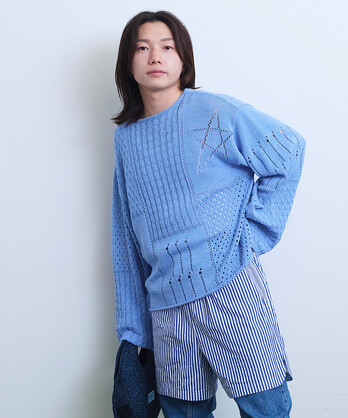 �ZCOLLAGE KNIT �v���I�[�o�[