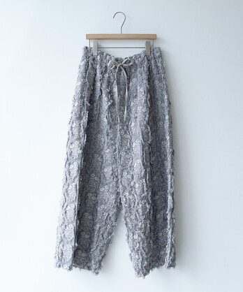 qiri キリ　fleece needle punch ワイドパンツ qiri キリ fleece needle punch ワイドパンツ