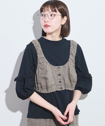 フィグロンドン　ペダルブラウス fig London フィグロンドン Dorothy sailor blouse