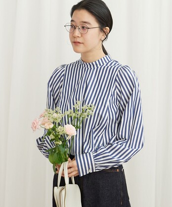 STRIPE stand blouse