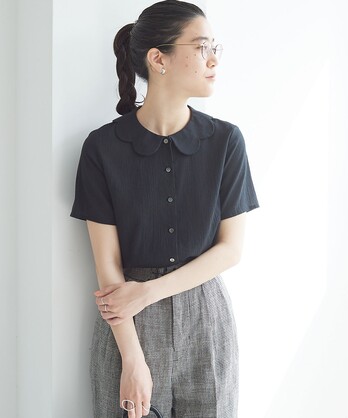 △○Petal　short sleeve blouse