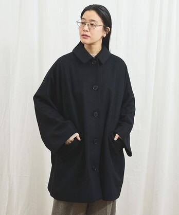 レコma❤️新品 パーリッシィ 交織ツイルステンカラーコート カーキ F レコma❤️新品 パーリッシィ 交織ツイルステンカラーコート