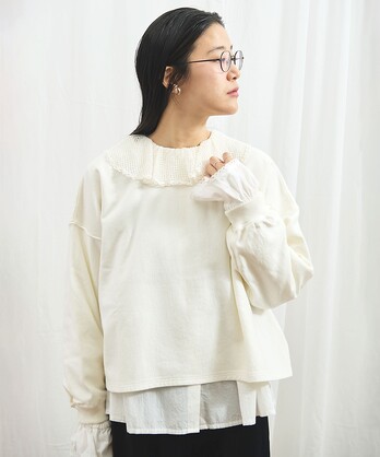 fig London Molly blouse セーラーカラー 美品】 フィグロンドン Jenny