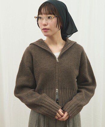 �ZAIR WOOL zip cardigan