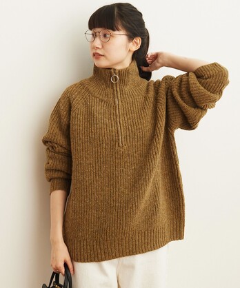 AMBIDEX Store ○HALF ZIP knit(F ベージュ): l'atelier du savon