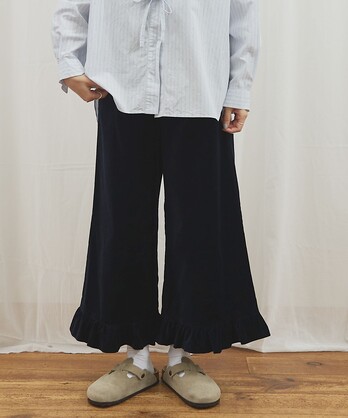 専用　　【未使用に近い】LONDON TRADITION× fig コラボ 刺繍エコバッグ_MBC-11【Cherry the Chicken / ラベンダー / M