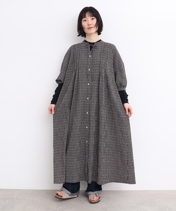 アトリエドゥサボン　ファンシークロス　吊りワンピース　手洗い可能　日本製 l'atelier du savon（アトリエドサボン）の「C/フランネル う