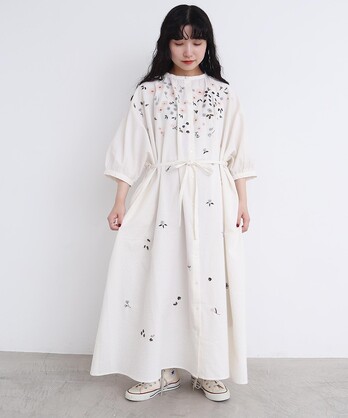 ムサポンWOLF&RITA SILVANA 刺繍バルーンワンピース WOLF&RITA SILVANA 刺繍バルーンワンピース